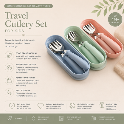 Travel Cutlery Set for Kids
