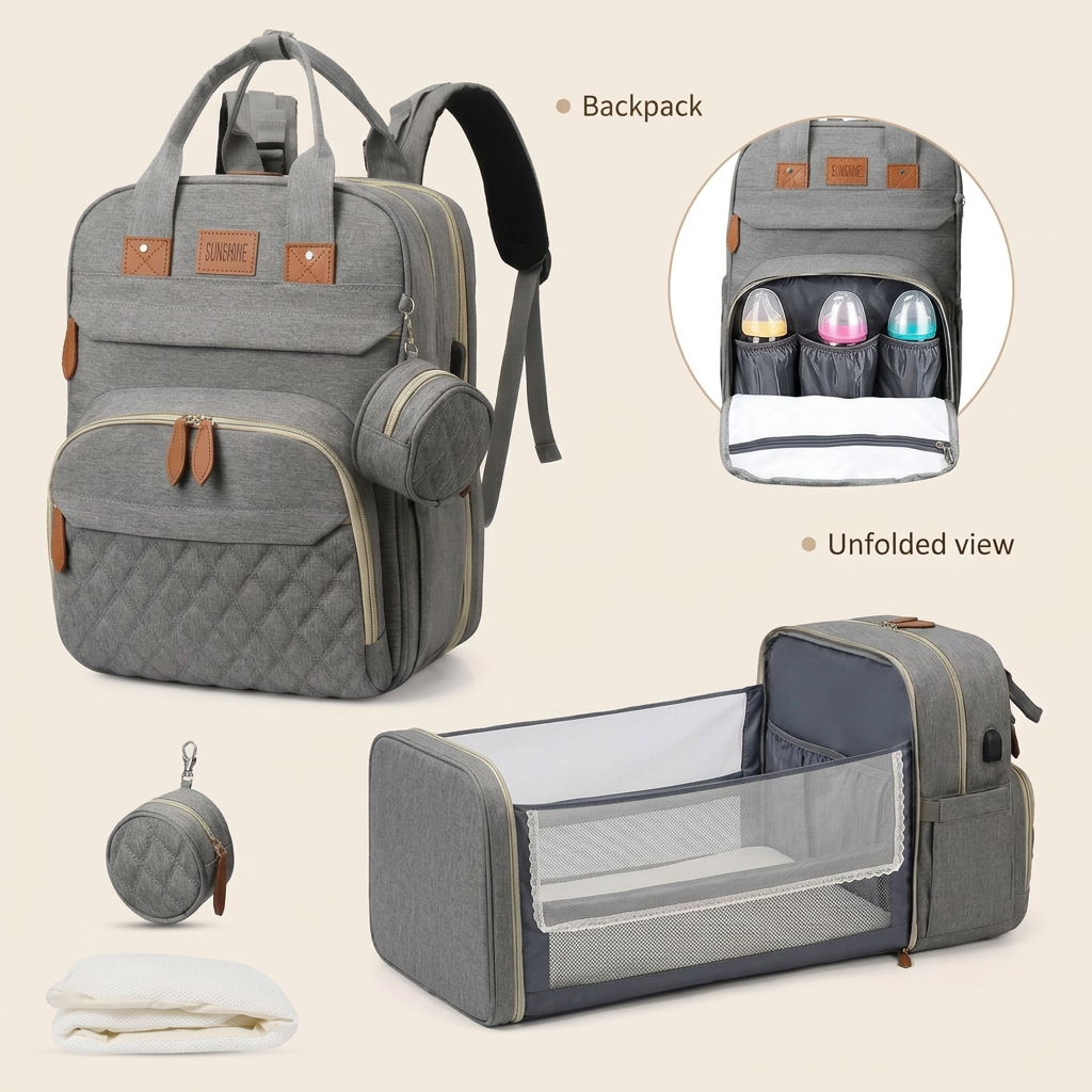 Corrected backpack image with closed unfolded end