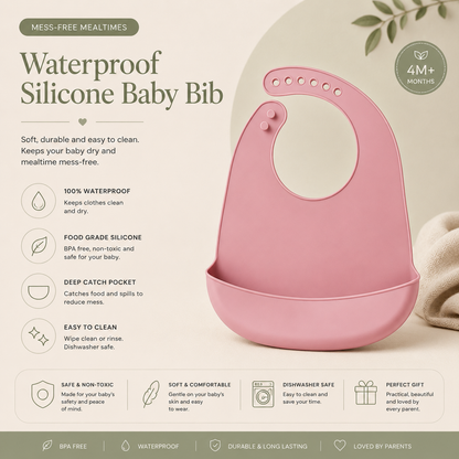 Waterproof Silicone Baby Bib